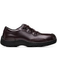 Dr. Martens - Burgundy Aurix Satin Finish Leather 5I Sneakers - Lyst