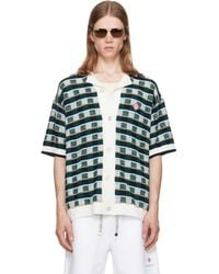 CASABLANCA - Crochet Mosaic Short Sleeve Shirt - Lyst