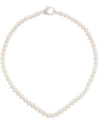 Hatton Labs - Collier blanc à perles - Lyst