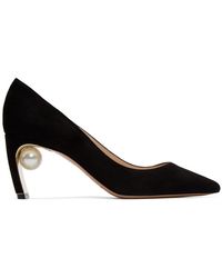 Nicholas Kirkwood Black Suede Maeva Pumps