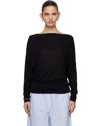 TOTEME - Boatneck Jersey T-Shirt - Lyst