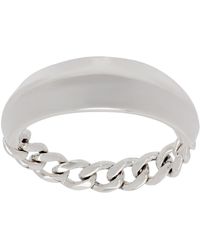 Bottega Veneta - Silver Chain Detail Ring - Lyst