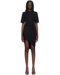 Mugler - Draped Pierced Minidress - Lyst