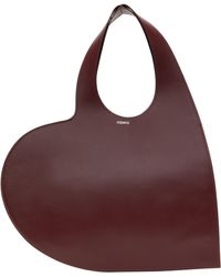 Coperni - Leather Mini Top-Handle Heart Tote - Lyst