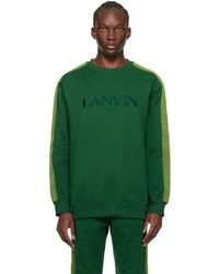Lanvin - Green Side Curb Sweatshirt - Lyst
