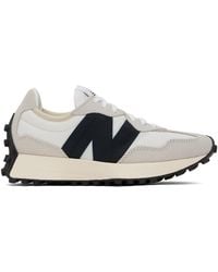 New Balance - Taupe & Off-white 327 Sneakers - Lyst