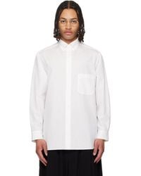 Yohji Yamamoto - Cotton Broad Double Collar Shirt - Lyst