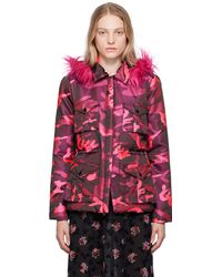 Anna Sui - Blouson rose à motif camouflage - Lyst