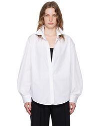 Alexander Wang - ホワイト& Pre-styled クロップド キャミ シャツ - Lyst