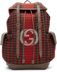 gucci backpack with green and red straps