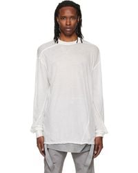 Rick Owens - Off- Tower Rick S Jumbo L/S T-Shirt - Lyst