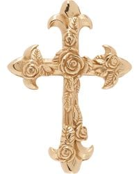 Emanuele Bicocchi - Rose Cross Stud Single Earring - Lyst