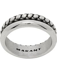 Isabel Marant - Silver Band Ring - Lyst