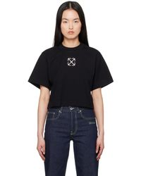 Off-White c/o Virgil Abloh - Jewel Mini Arrow Crop T-Shirt - Lyst