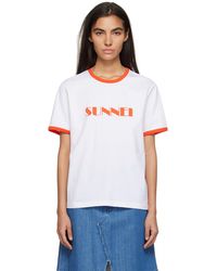 Sunnei - Ssense Exclusive Off- T-shirt - Lyst