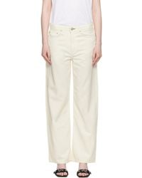 Rag & Bone - Off- Featherweight Logan Wide-Leg Jeans - Lyst