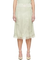 Maison Margiela - 'Anonymity Of The Lining' Midi Skirt - Lyst