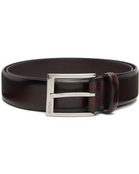 BOSS - Branded-Buckle Belt - Lyst