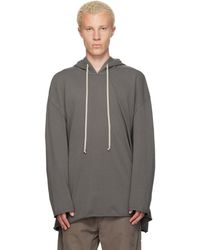 Rick Owens - Pull À Capuche Peter Gris - Lyst