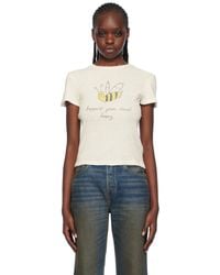 RE/DONE - Off-white 'local Honey' T-shirt - Lyst