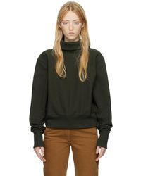 Quira - Col Roulé Côtelé Kaki Exclusif À Ssense - Lyst