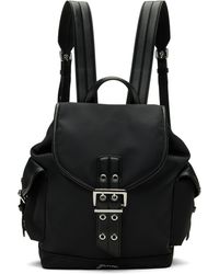 Ganni - Petit Sac À Dos Bucky Noir En Nylon - Lyst
