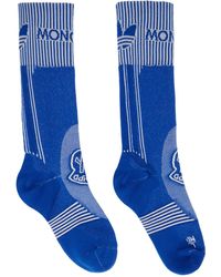 Moncler Genius - Adidas Originals Logo-jacquard Ribbed Recycled Stretch-knit Socks - Lyst