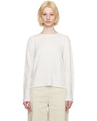 Serapis - T-shirt à manches longues blanc à images en tricot jacquard - Lyst