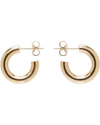 Laura Lombardi - Mini Boucles D'Oreilles À Anneau Ouvert Dorées - Lyst