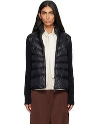 Moncler - Padded Wool Zip-Up Down Jacket - Lyst
