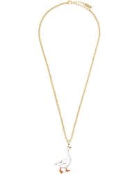 Moschino - Goose Necklace - Lyst