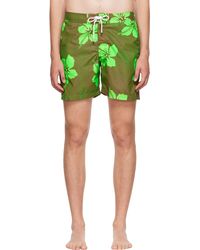 GIMAGUAS - Green Polyester Swim Shorts - Lyst