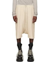 Rick Owens - Temple Rick S Pods Leather Shorts - Lyst
