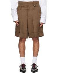 Egonlab - Double Waist Wool Shorts - Lyst