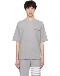 Thom Browne - Oversized Short Sleeve Pocket T-Shirt - Lyst