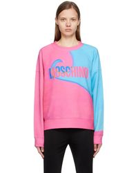 Sweatshirt Moschino en coloris Rose Femme Articles de sport et dentraînement Articles de sport et dentraînement Moschino 