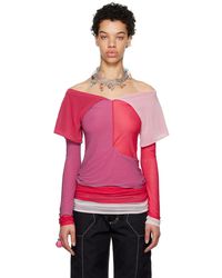 Kiko Kostadinov - Red & Pink Mora Long Sleeve T-shirt - Lyst