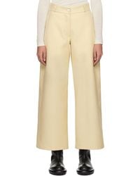 Jil Sander - Wide-Leg Wool Trousers - Lyst