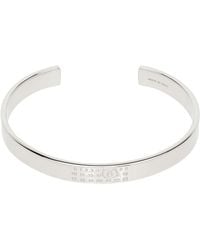 MM6 by Maison Margiela - Numeric Minimal Signature Cuff Bracelet - Lyst