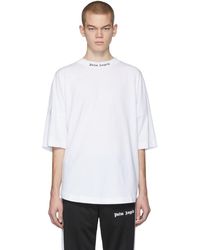 Palm Angels White Classic Logo Over T-shirt
