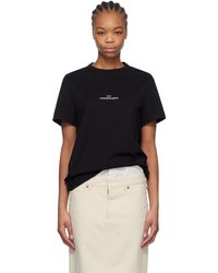 Maison Margiela - ブラック Distorted Logo Tシャツ - Lyst