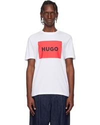 HUGO - Regular-Fit Logo-Print T-Shirt - Lyst