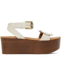 See By Chloé - White Chany Platform Sandals - Lyst
