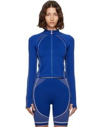 CASABLANCA - Seamless Zip‑Up Track Jacket - Lyst