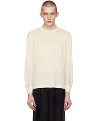 Helmut Lang - Off- Curved Sleeve Sweater - Lyst