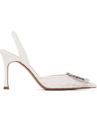 AMINA MUADDI - Camelia Lace Sling 90 Heels - Lyst