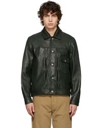 ymc leather jacket