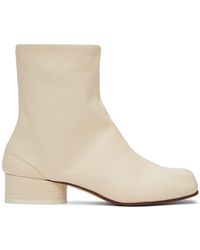 Maison Margiela - Off-white Tabi Boots - Lyst