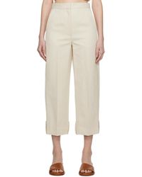 RECTO. - Off- Roll Up Trousers - Lyst