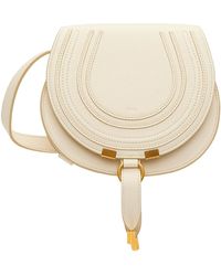 Chloé - Off-white Small Marcie Saddle Bag - Lyst